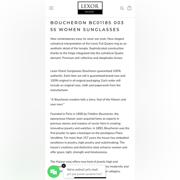 🏆Boucheron BC0118S  003, Size 55-16-140‼️Made in France 🇫🇷 100> authentic - Picture 8 of 16